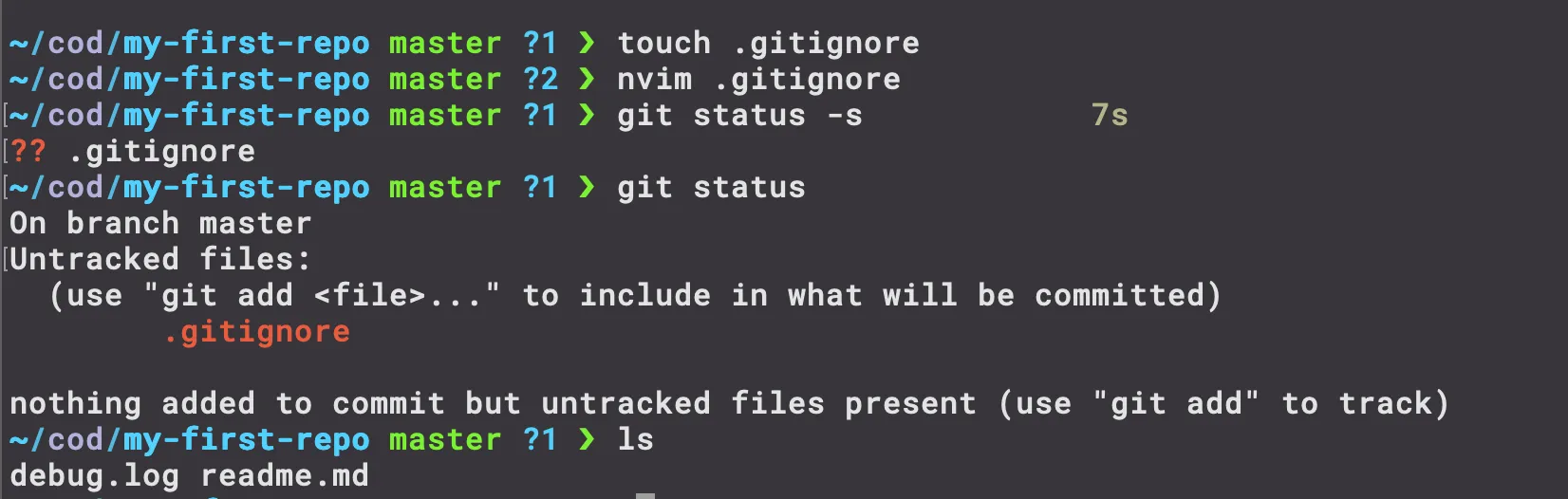git ignore