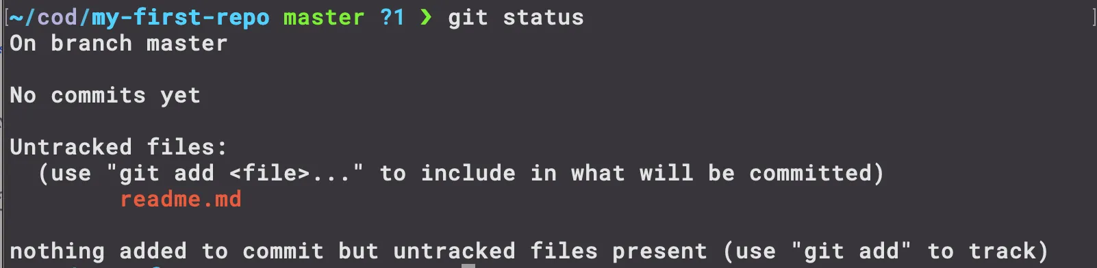 git status